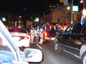 Downtown Toronto after Leafs won the Quarter Finals 52.JPG